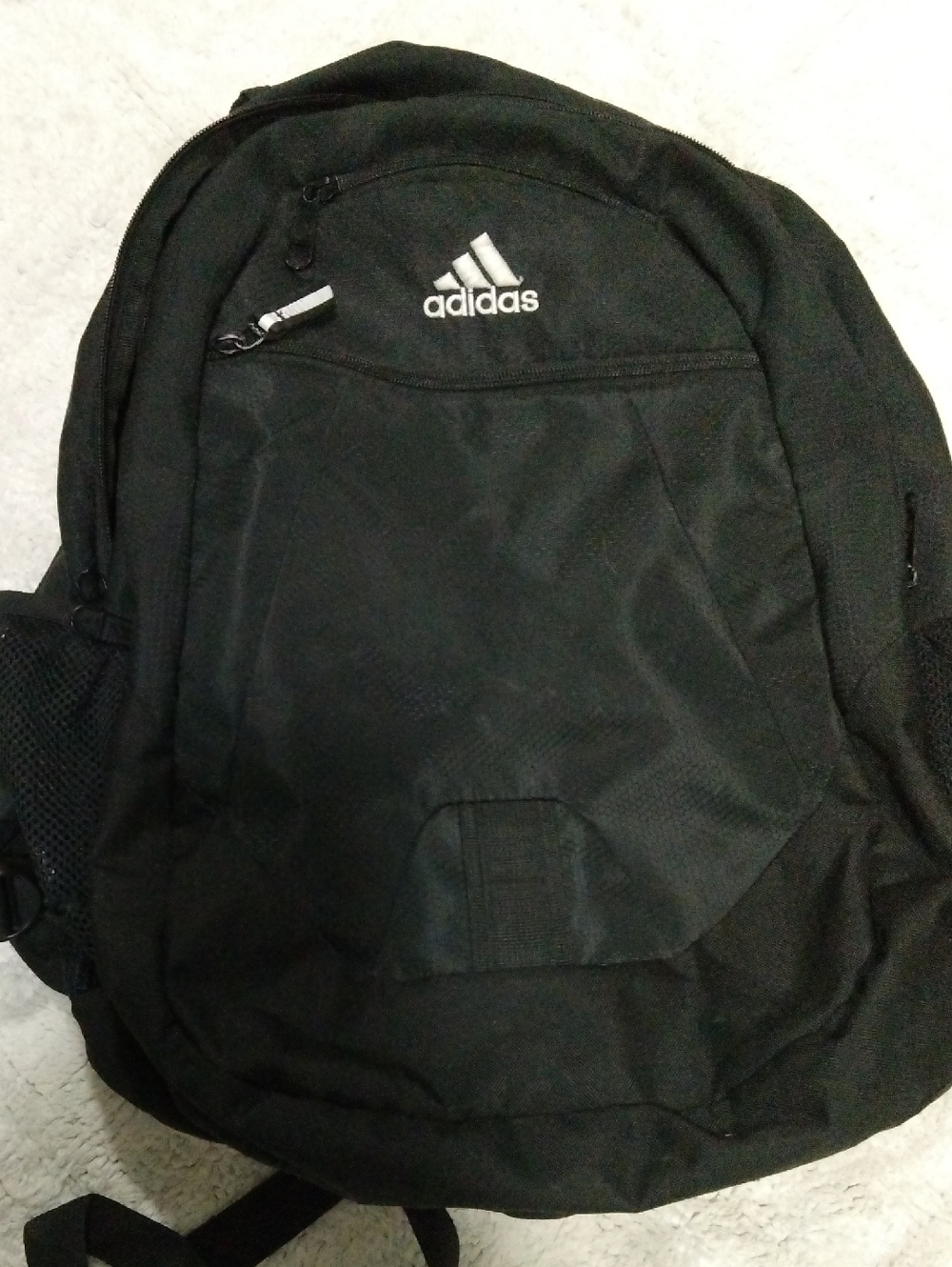 adidas Black Backpack with White Logo - Casual Daily Pack